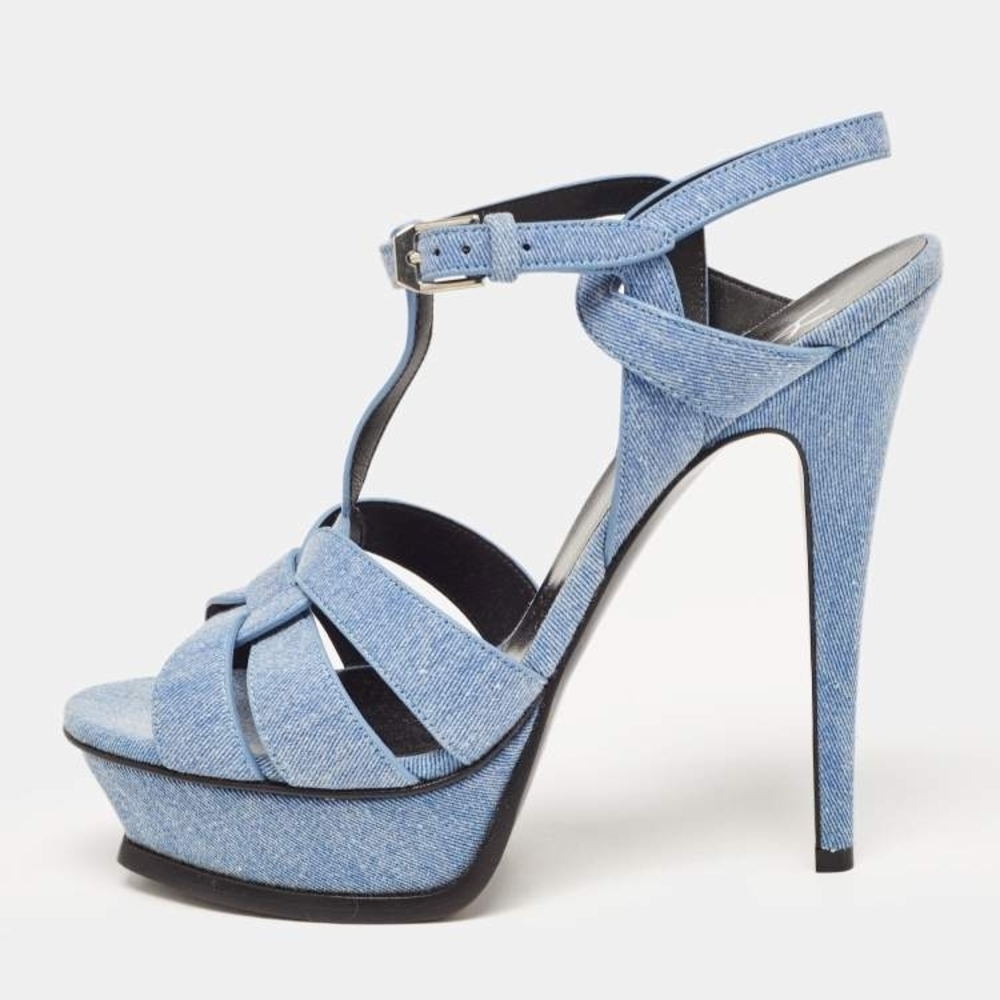 Saint Laurent Blue Denim Tribute